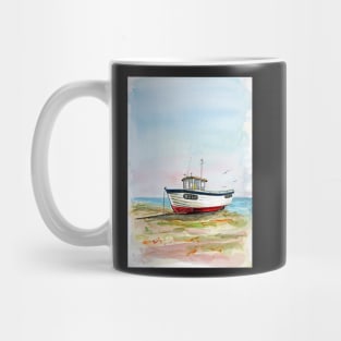 Beached Fishing Boat Mug